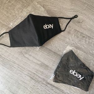 NWT EBAY Reusable Medical Face Masks, Earloops, Individually Wrapped, Black